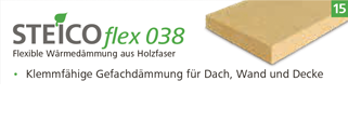 Steico flex 038 Flexible Wärmedämmung aus Holzfaser