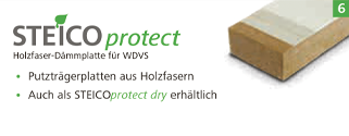 Steico protect Holzfaser-Dämmplatte für WDVS